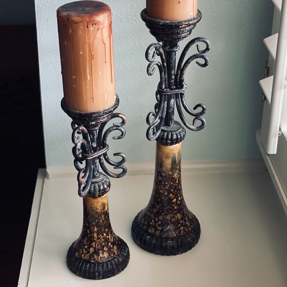 Metal Candleholders - Picture 2 of 5